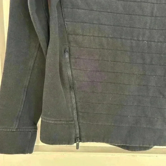 Lululemon Navy Blue Crewneck Sweatshirt  with Two Front Zippers S - Picture 5 of 11